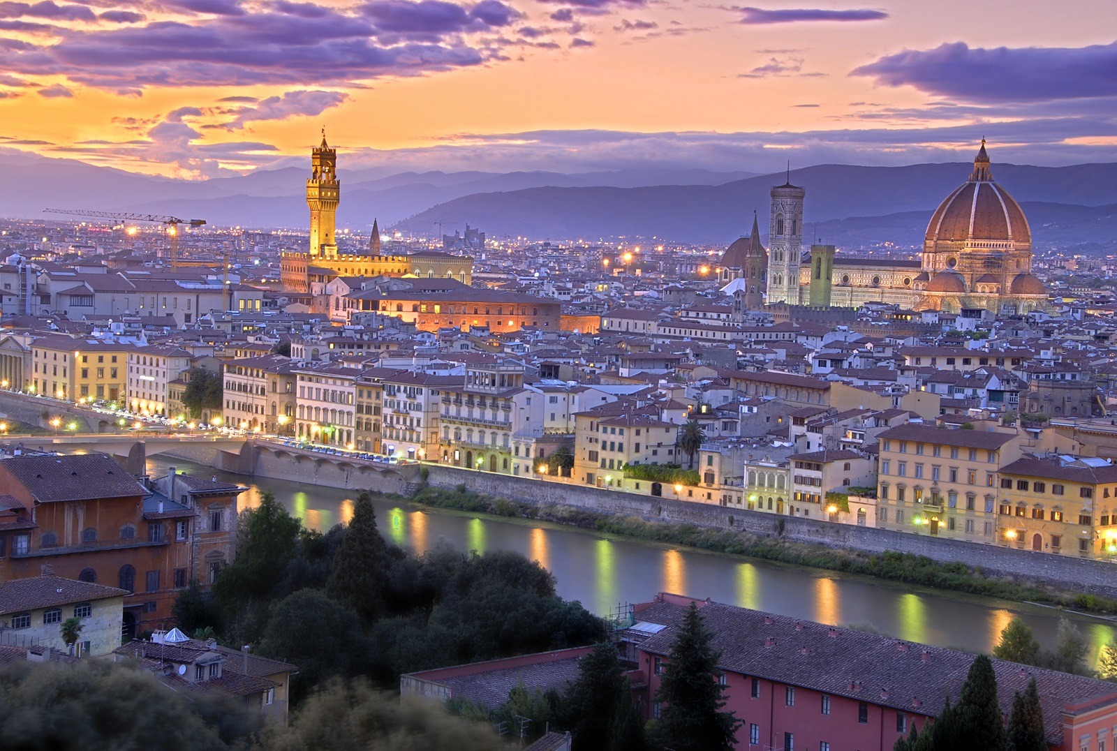 Italy Florence Sunset